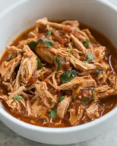 5 Ingredient Crock Pot Mexican Shredded Chicken