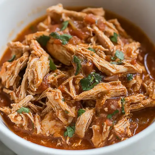 5 Ingredient Crock Pot Mexican Shredded Chicken