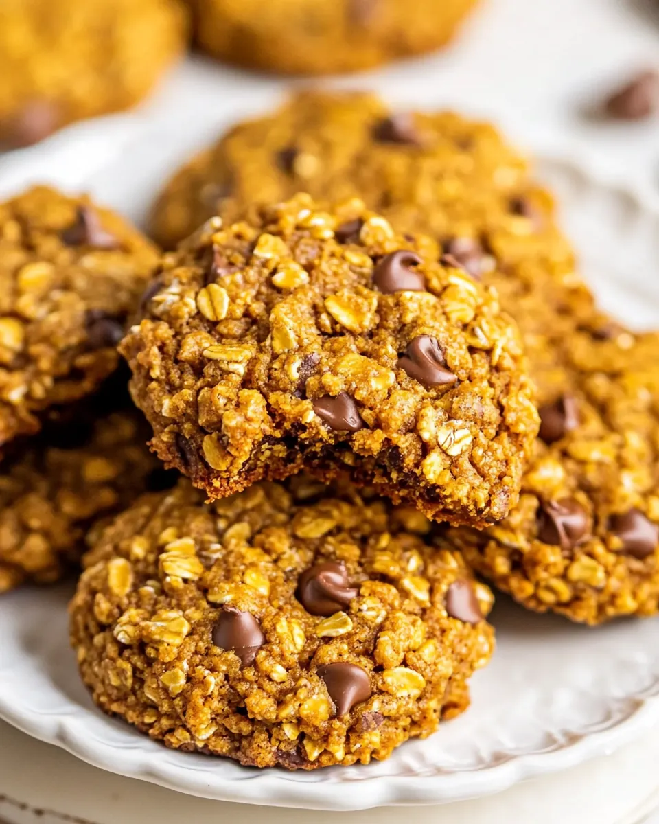 5 Ingredient Pumpkin Oatmeal Cookies