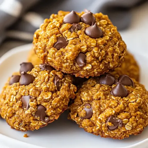 5 Ingredient Pumpkin Oatmeal Cookies