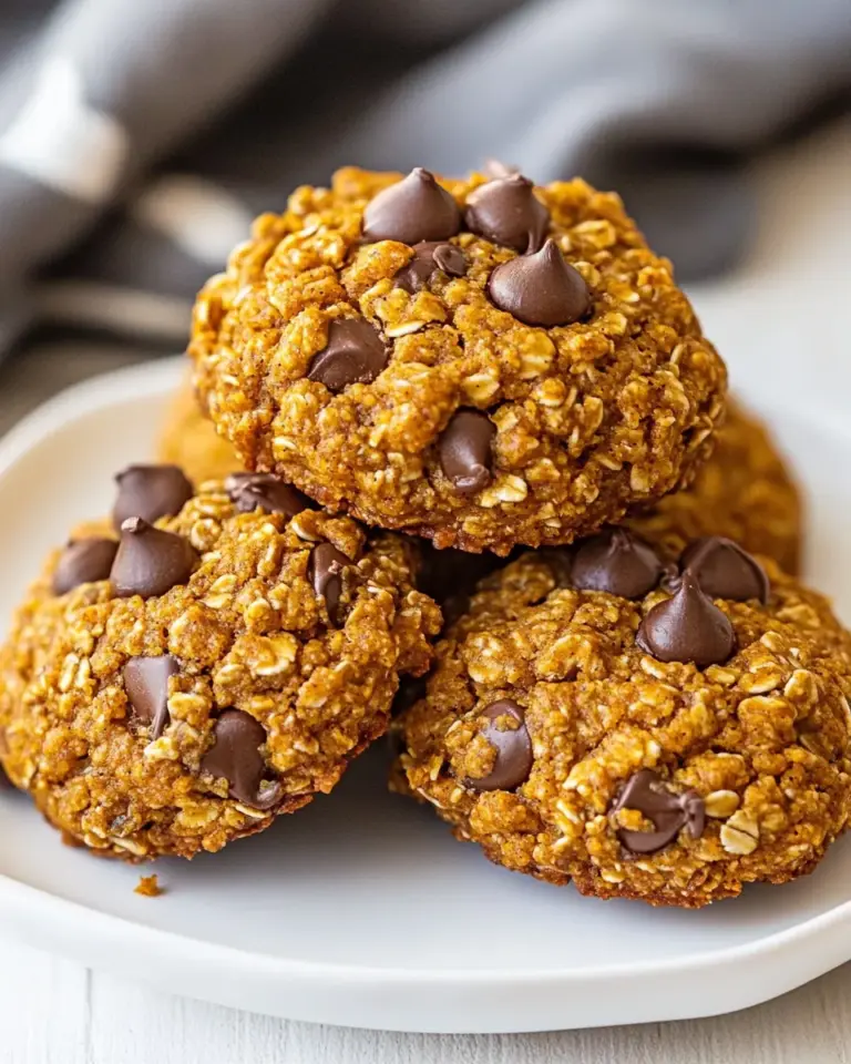 5 Ingredient Pumpkin Oatmeal Cookies