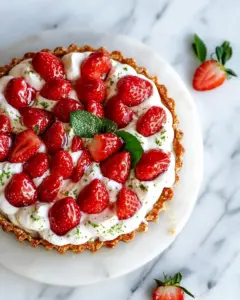 5 Ingredient Strawberry Rose Tart