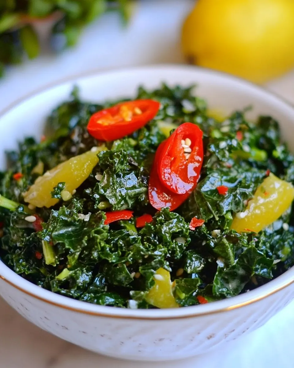 5 Minute Massaged Kale Salad