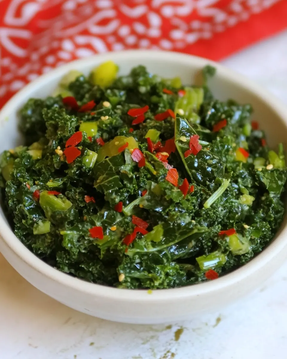5 Minute Massaged Kale Salad
