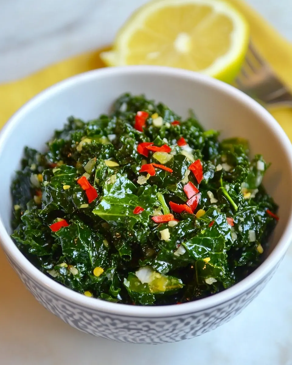 5 Minute Massaged Kale Salad