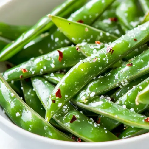 5 Minute Sautéed Sugar Snap Peas with Chilli Salt