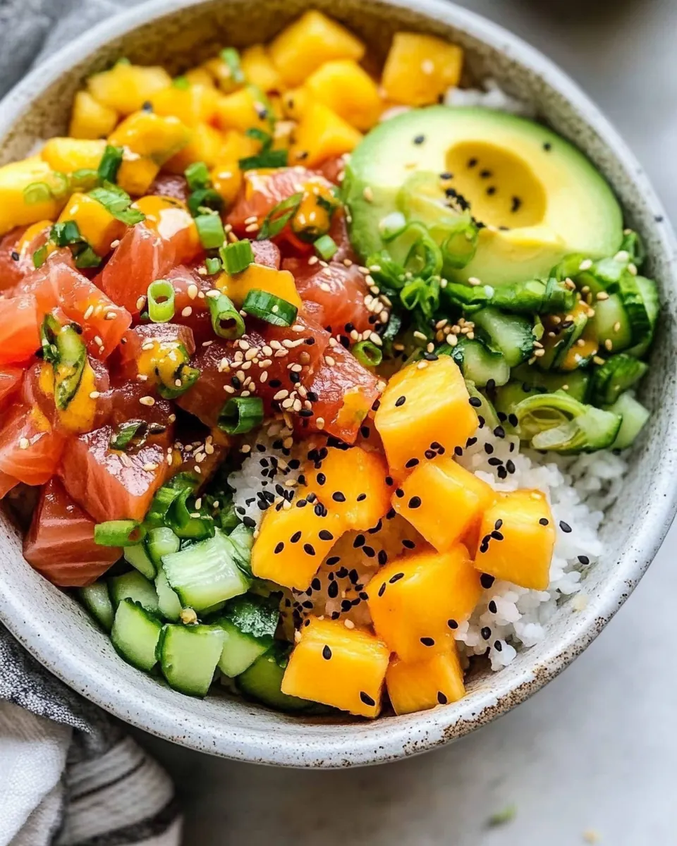 Ahi Poke Bowl with Mango