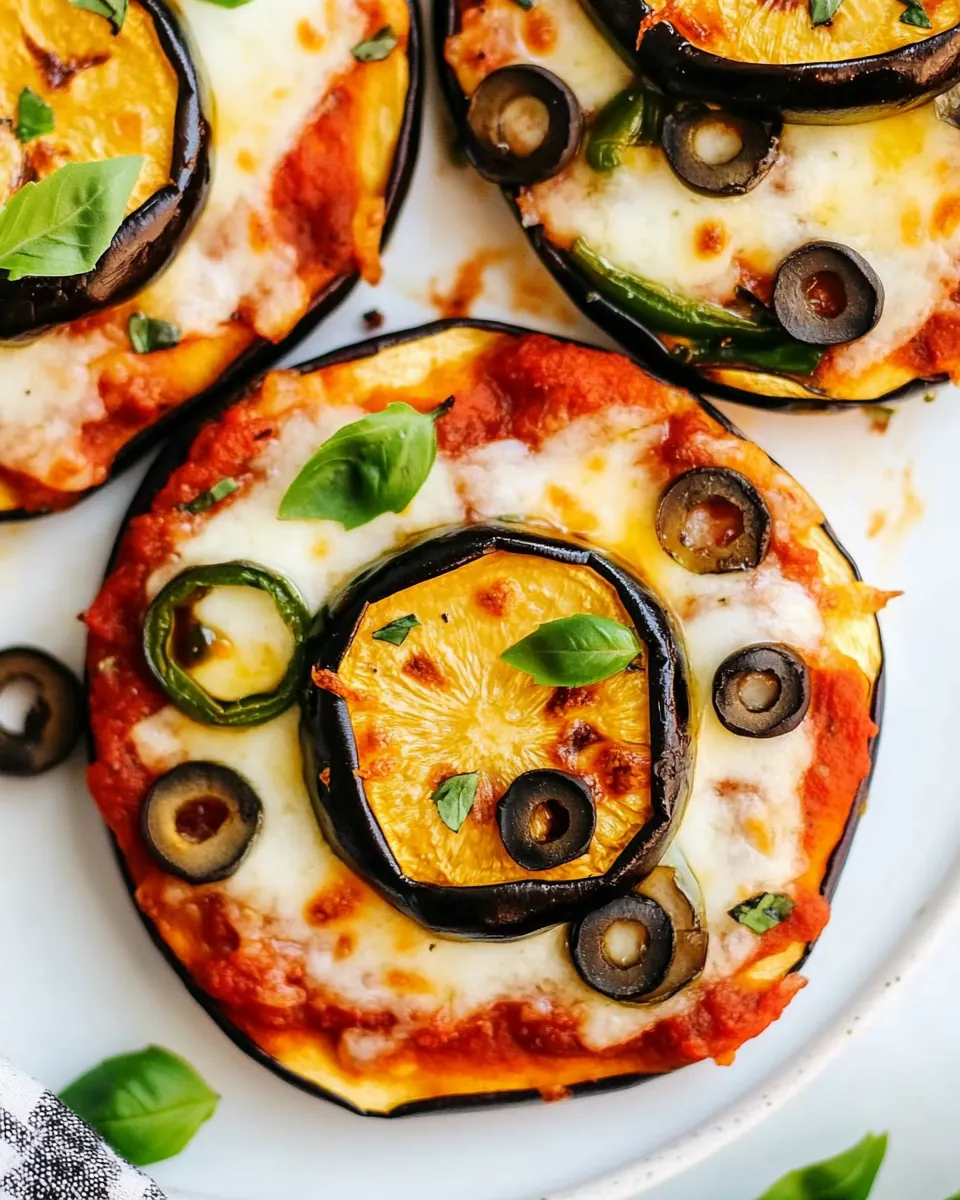 Air Fryer Eggplant Pizza