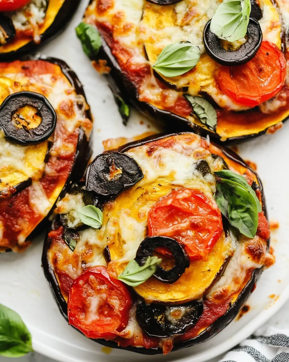 Air Fryer Eggplant Pizza
