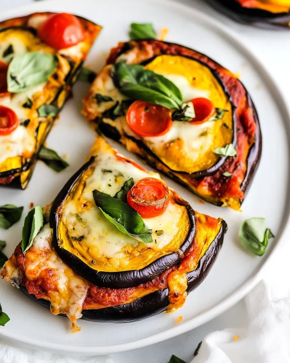Air Fryer Eggplant Pizza