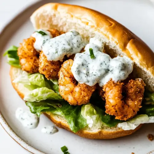 Air Fryer Fried Shrimp Sandwich