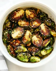 Air Fryer Garlic Parmesan Brussels Sprouts