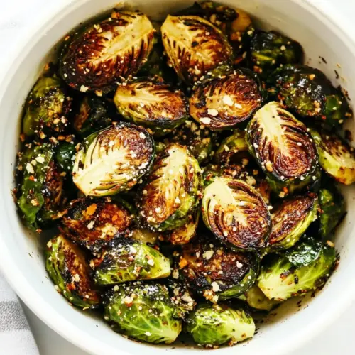 Air Fryer Garlic Parmesan Brussels Sprouts