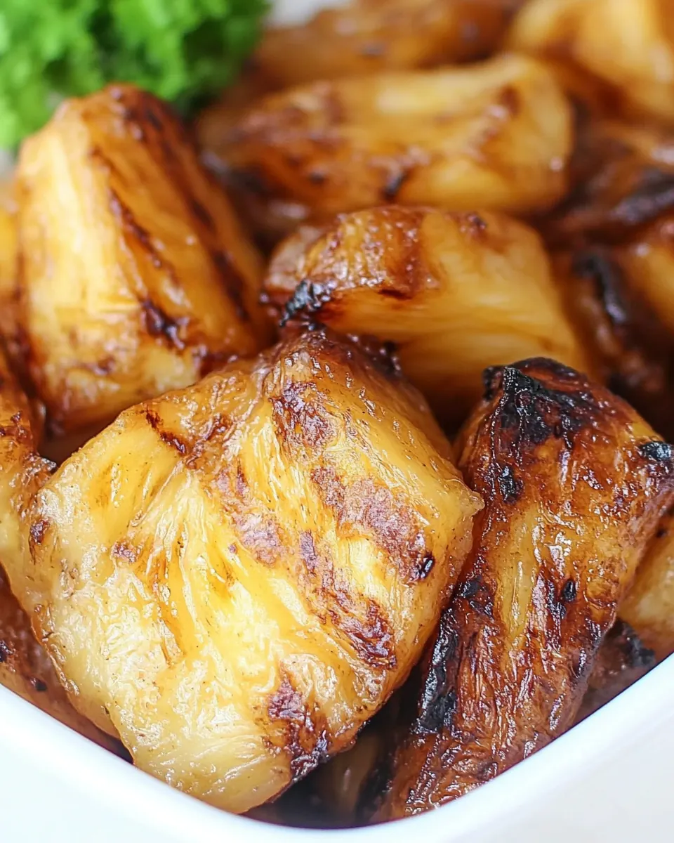 Air Fryer Grilled Pineapple