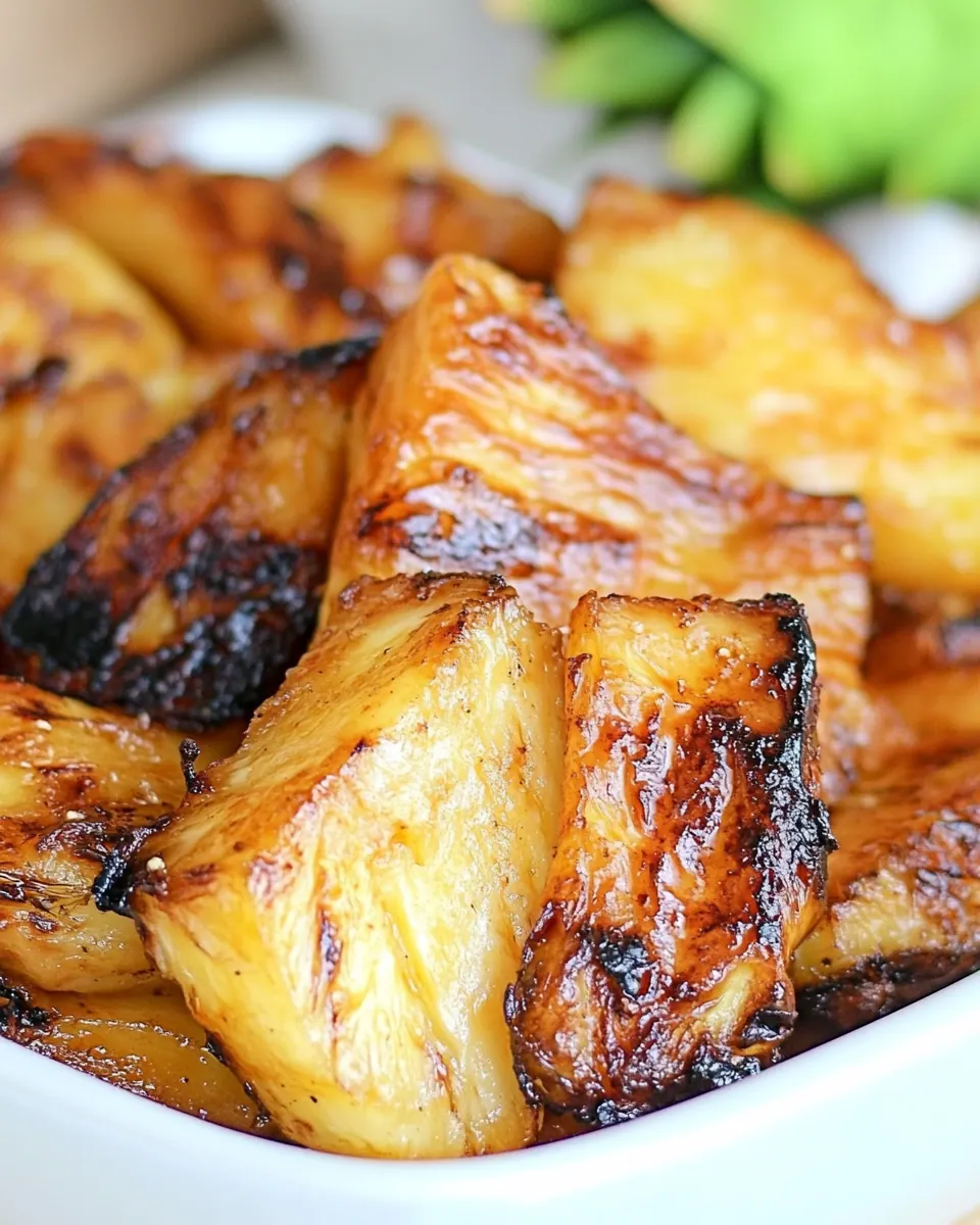 Air Fryer Grilled Pineapple
