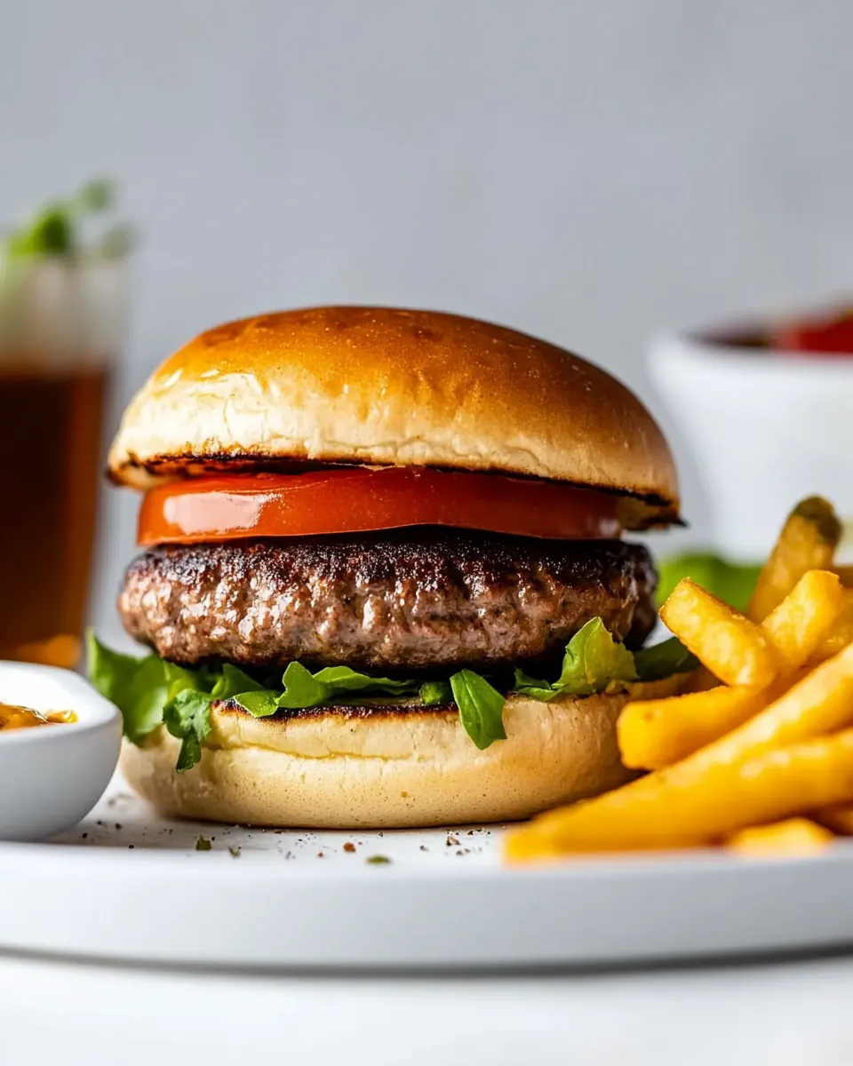 Air Fryer Hamburgers