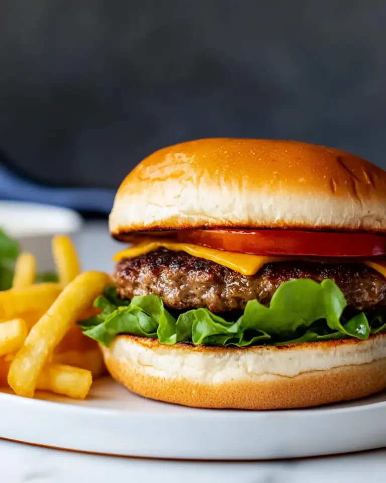 Air Fryer Hamburgers