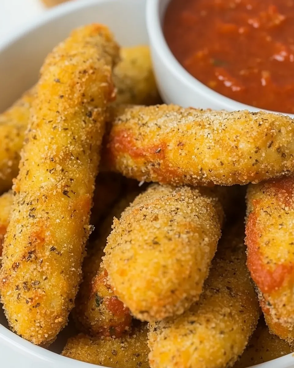 Air Fryer Mozzarella Sticks