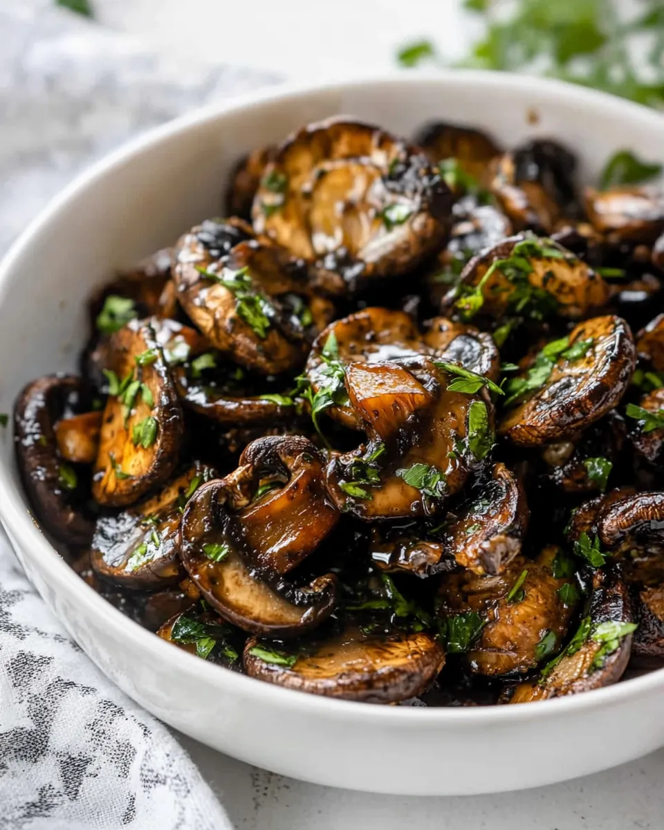 Air Fryer Mushrooms