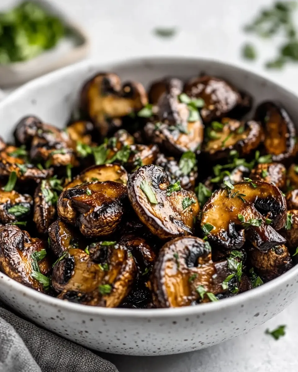 Air Fryer Mushrooms