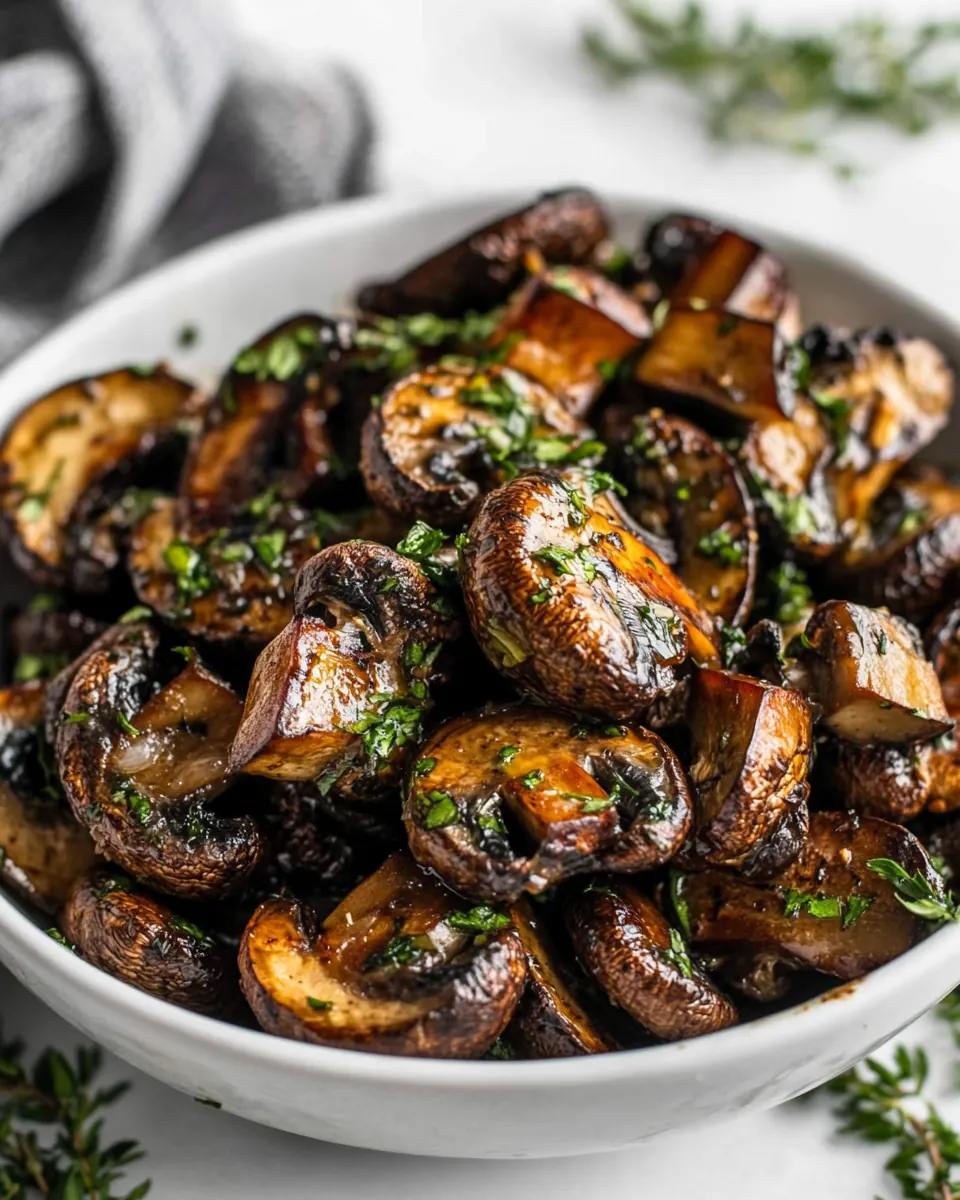 Air Fryer Mushrooms