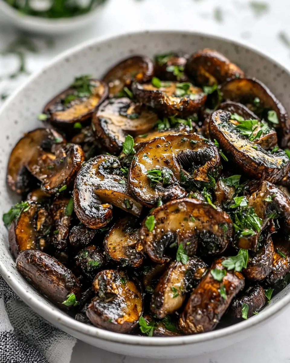 Air Fryer Mushrooms
