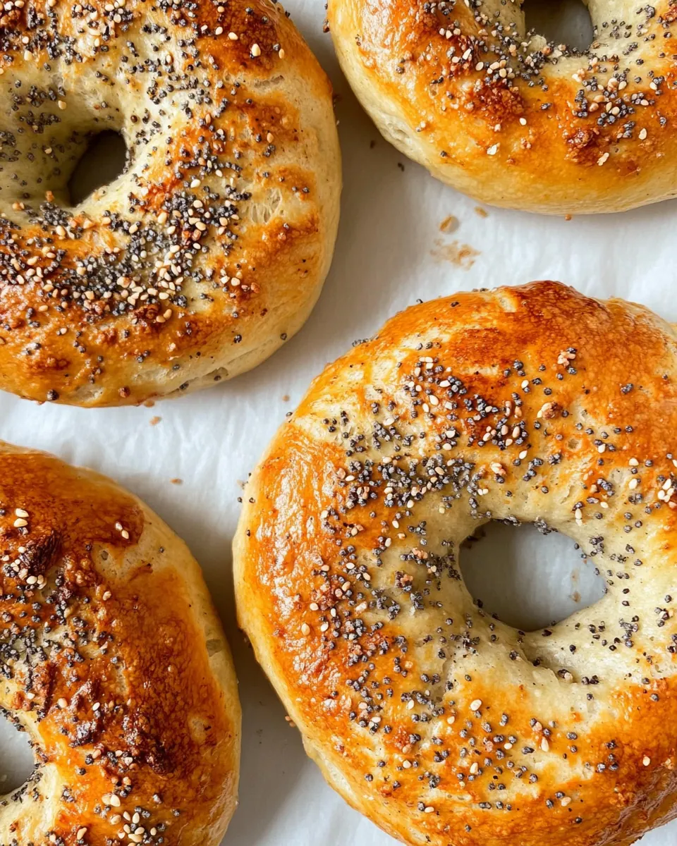 Air Fryer Protein Bagels