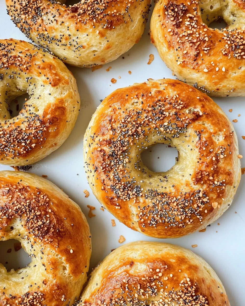 Air Fryer Protein Bagels