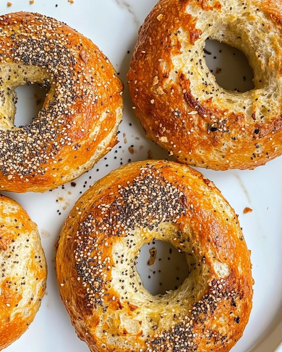 Air Fryer Protein Bagels