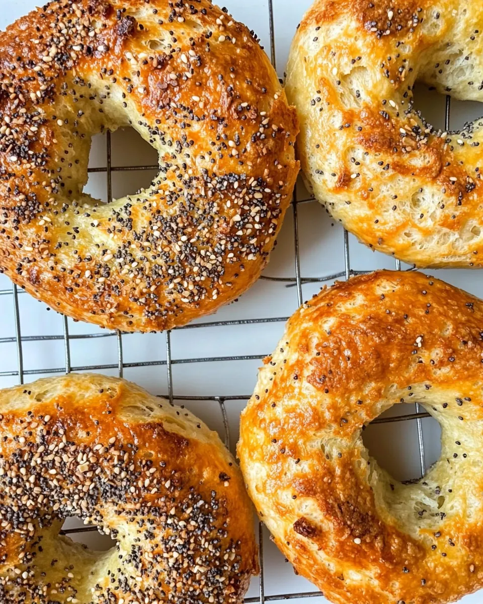 Air Fryer Protein Bagels
