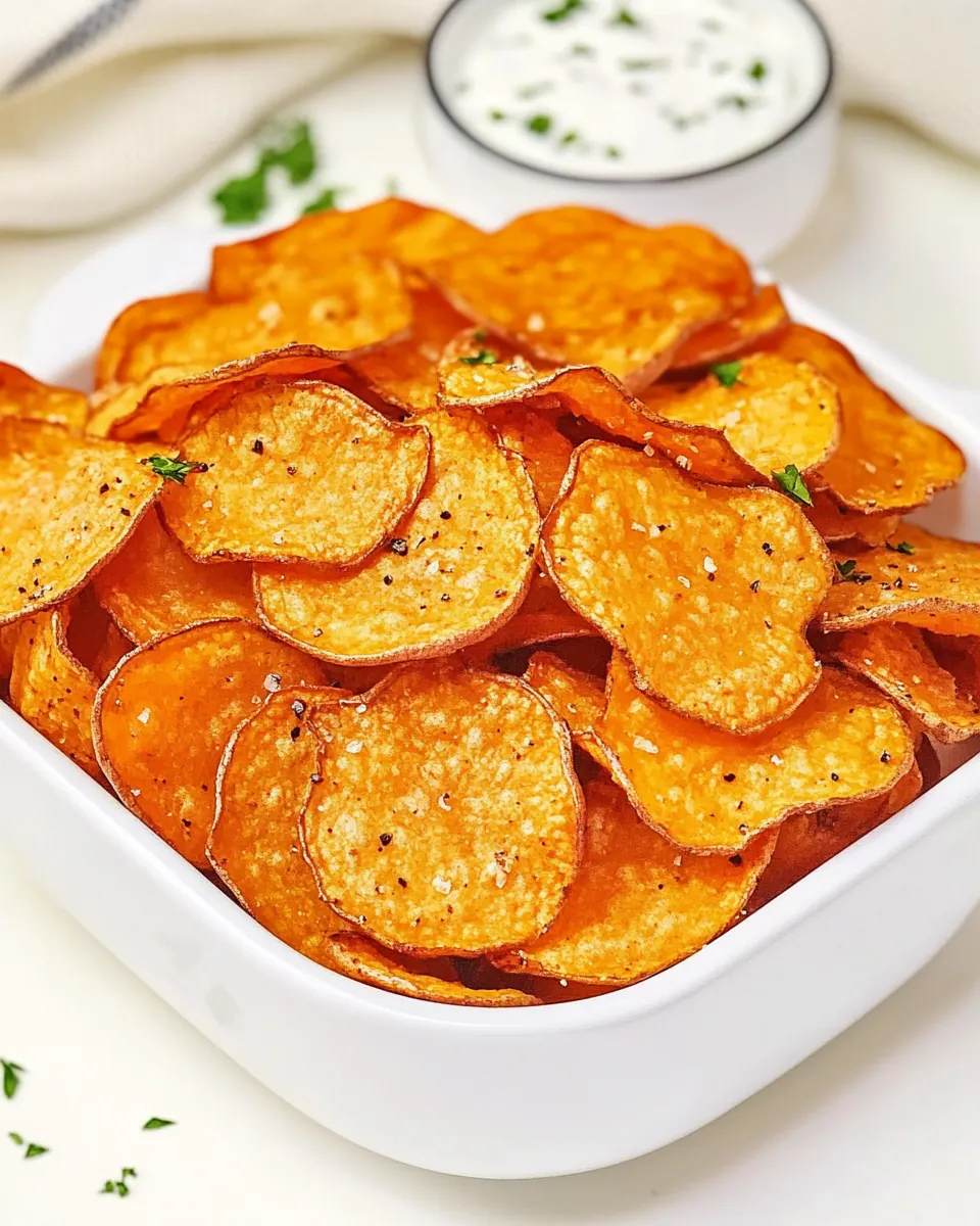 Air Fryer Sweet Potato Chips