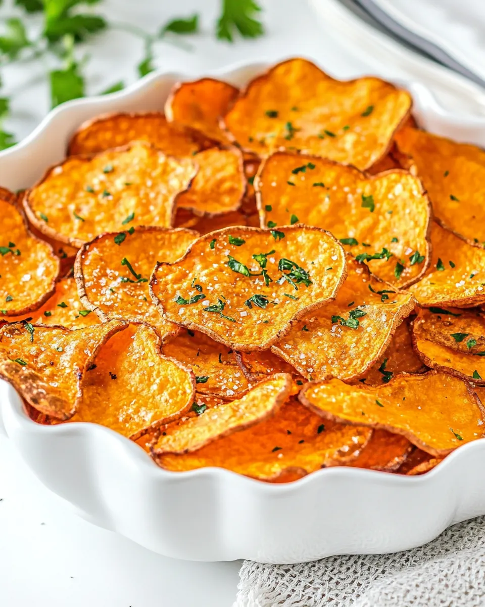 Air Fryer Sweet Potato Chips