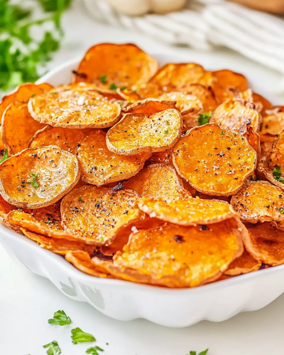 Air Fryer Sweet Potato Chips