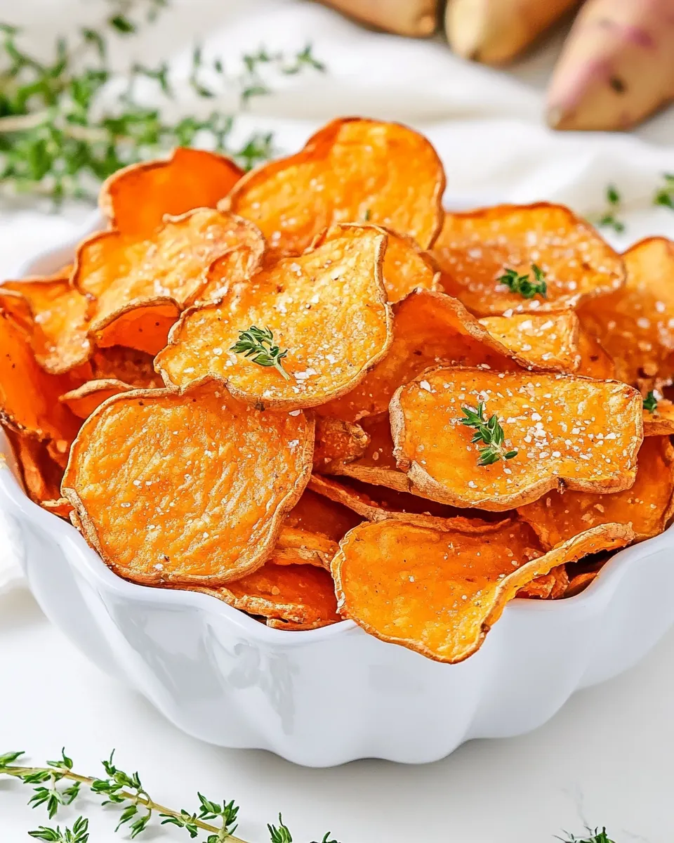 Air Fryer Sweet Potato Chips