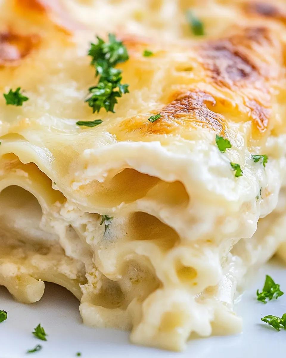 Alfredo Chicken Lasagna Roll Ups