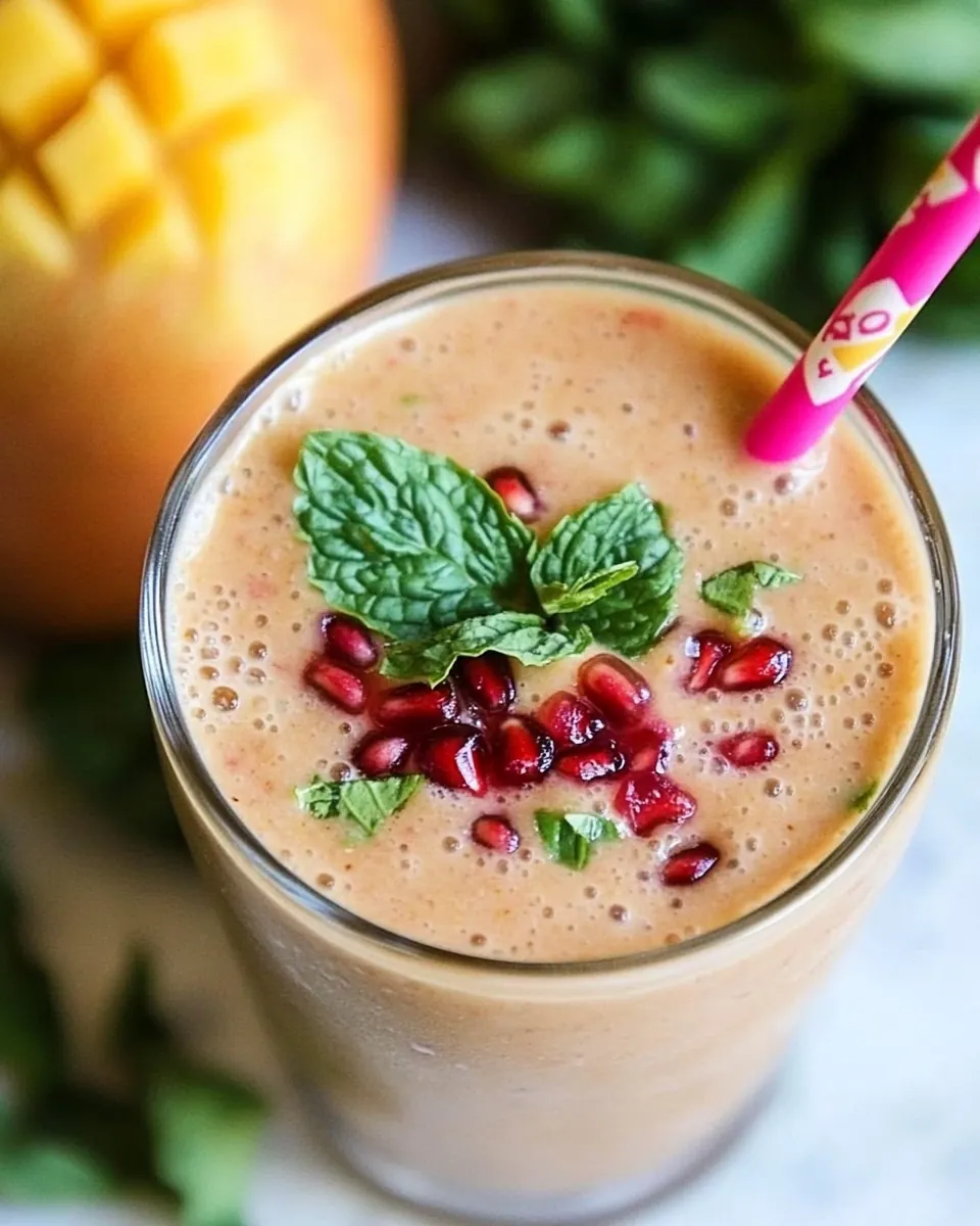 All Fruit Mango Pomegranate Smoothie