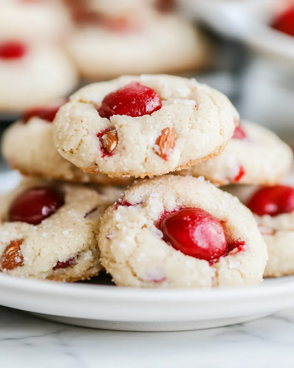 Almond Cherry Cookies
