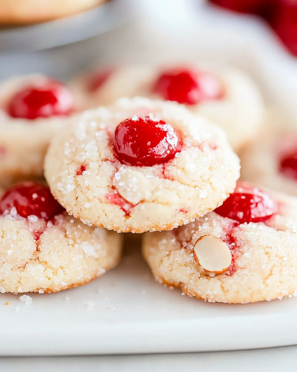 Almond Cherry Cookies