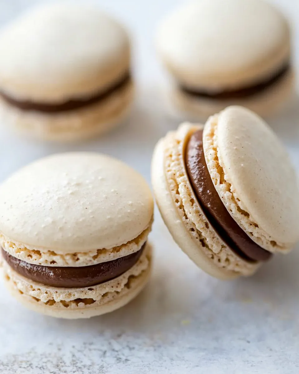 Almond Cookie Dough Macarons