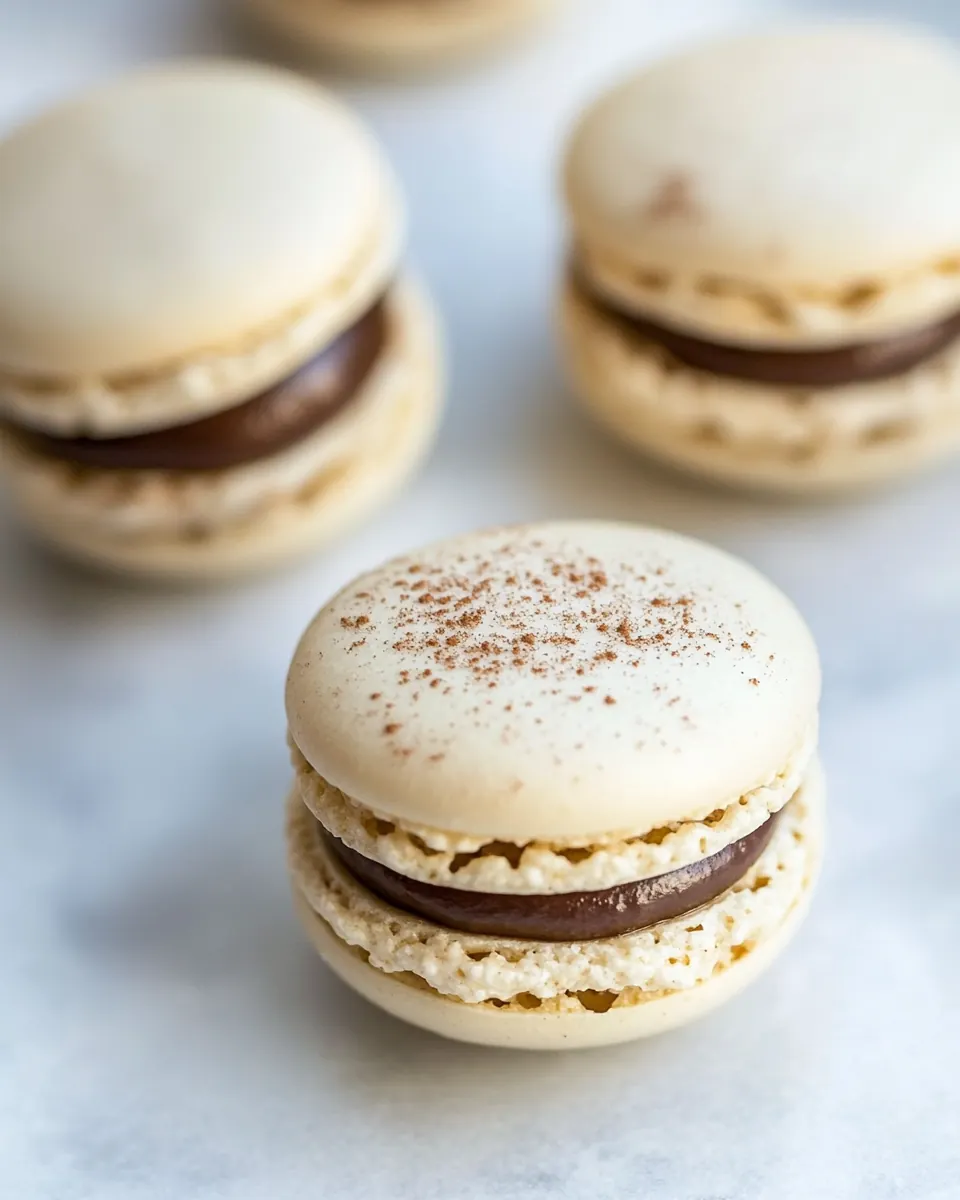 Almond Cookie Dough Macarons