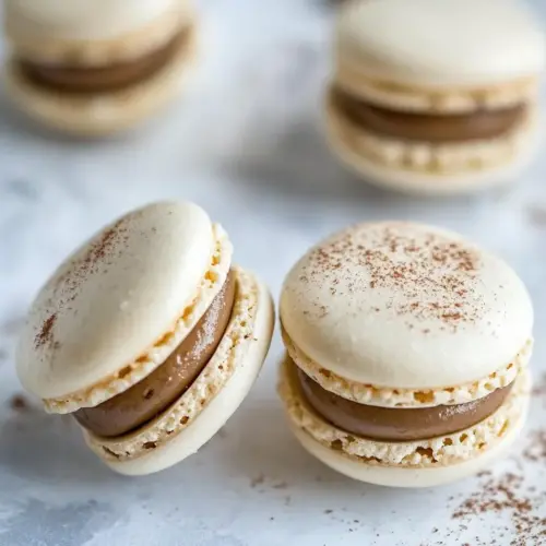Almond Cookie Dough Macarons