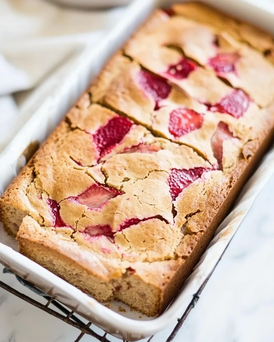 Almond Flour Strawberry Bread