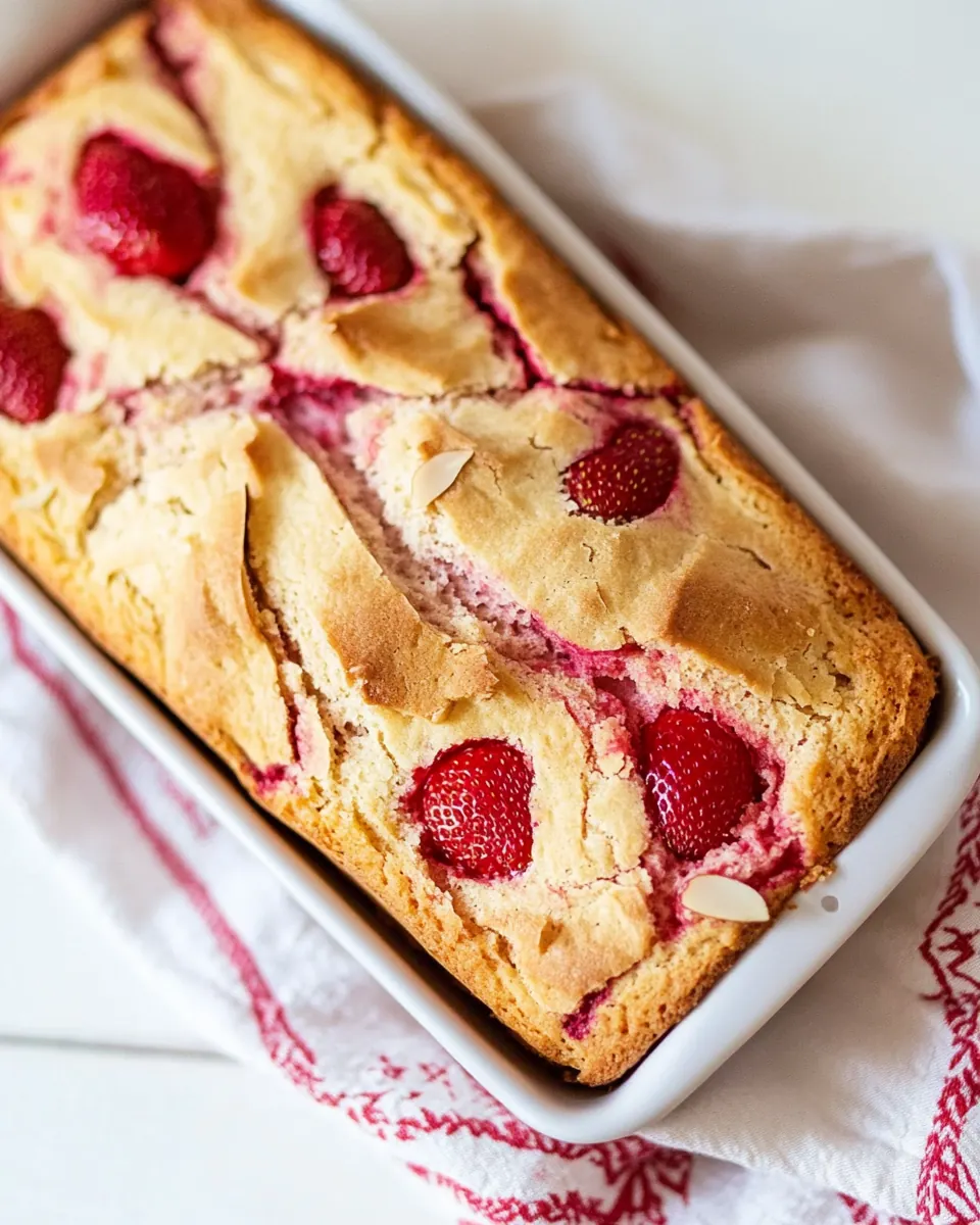 Almond Flour Strawberry Bread