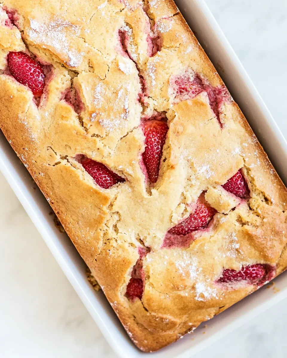 Almond Flour Strawberry Bread