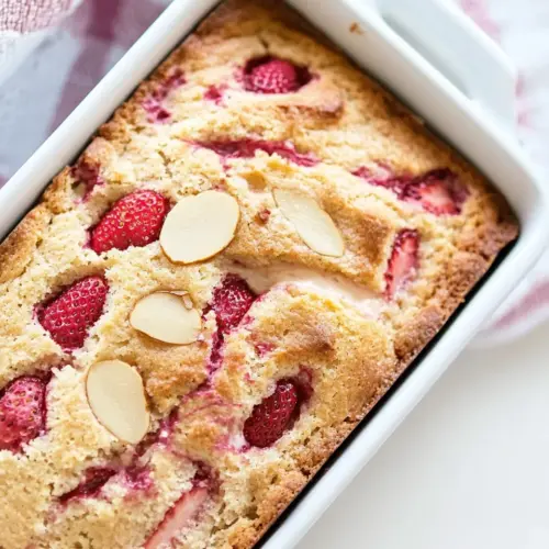 Almond Flour Strawberry Bread