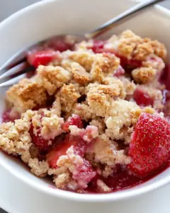 Almond Flour Strawberry Crumble