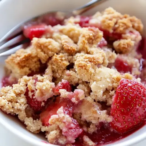 Almond Flour Strawberry Crumble