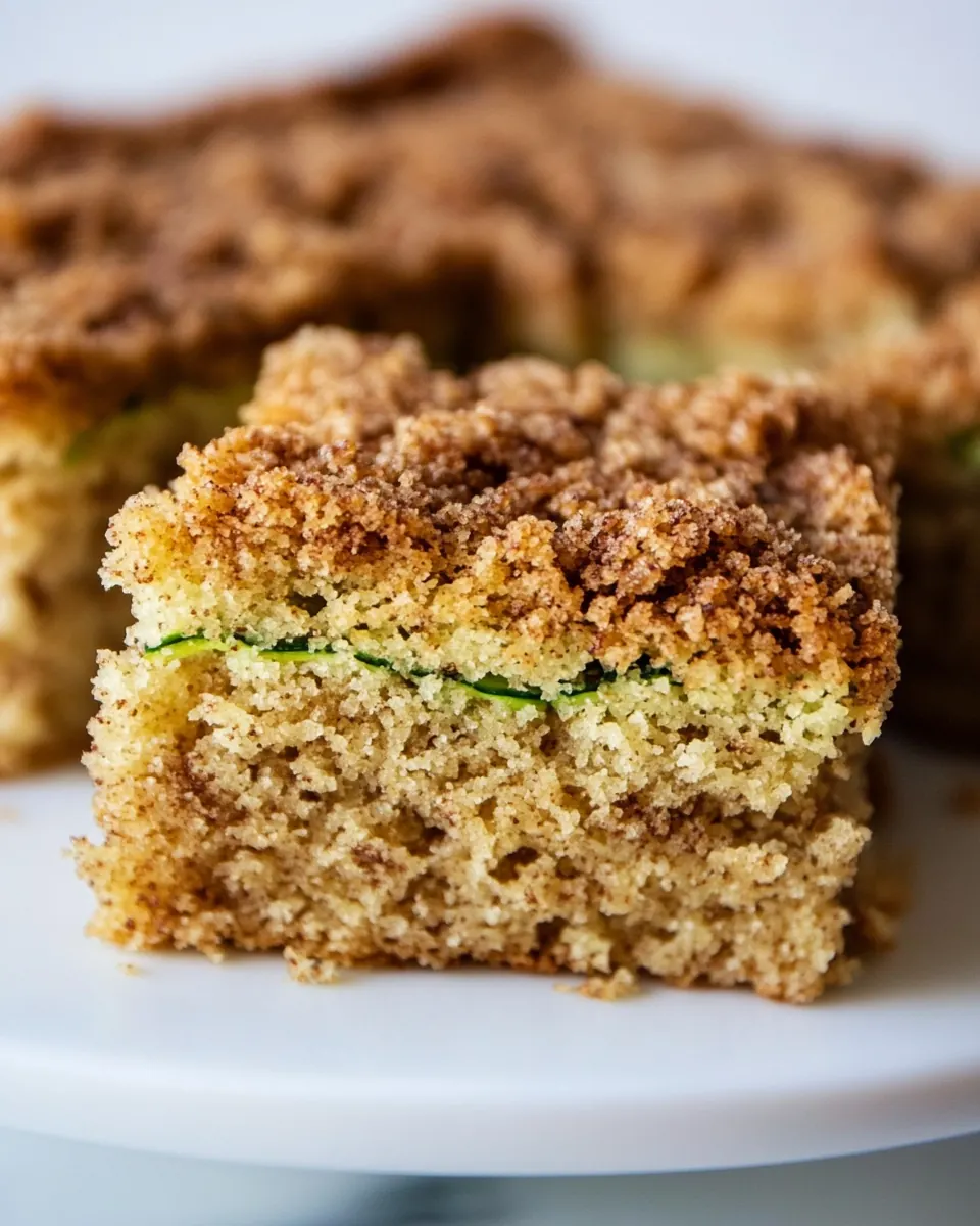 Almond Flour Zucchini Crumb Cake