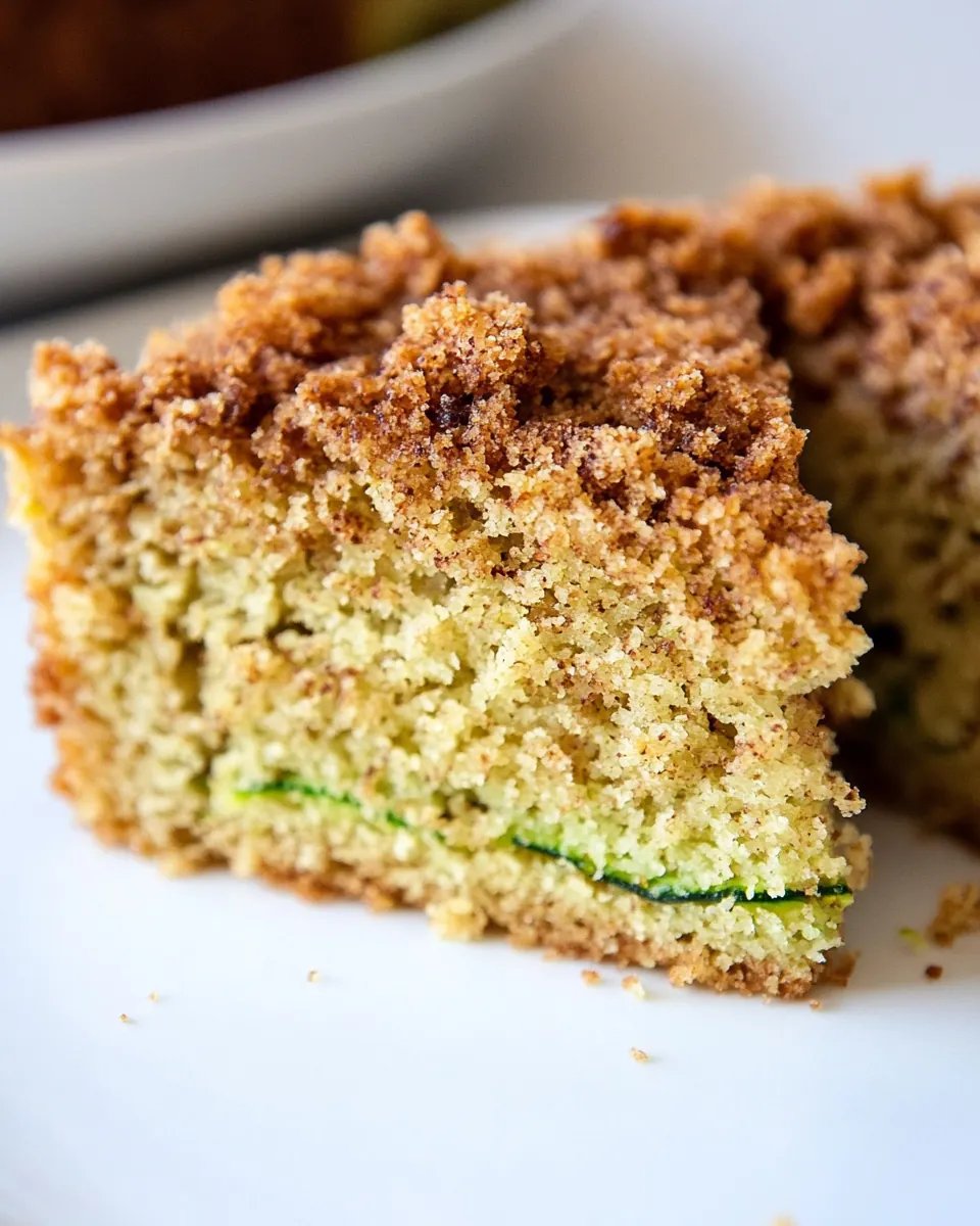 Almond Flour Zucchini Crumb Cake