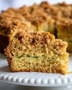 Almond Flour Zucchini Crumb Cake